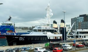 The Sherpa docked at Aberdeen Harbour this afternoon. Image: Kath Flannery/DC Thomso