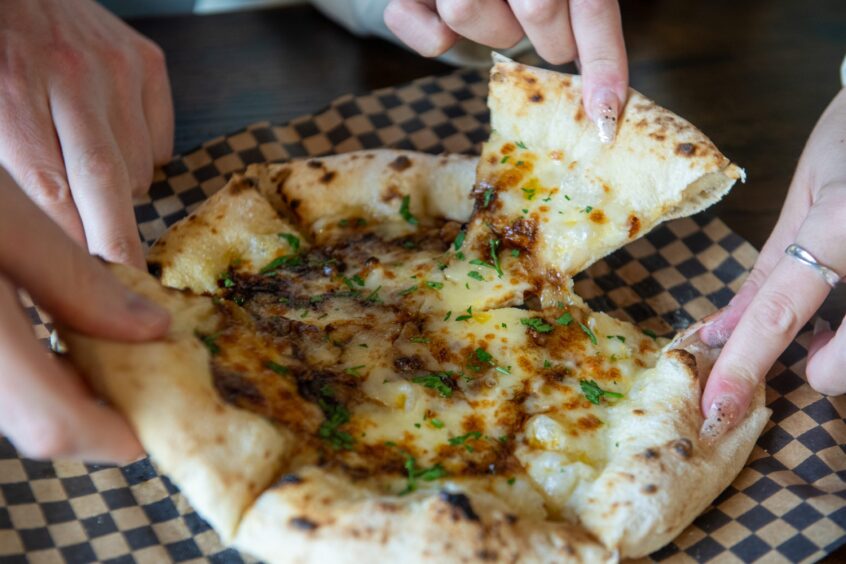 The Bovril pizza from The Gaff, Ellon.