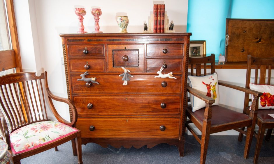 An antique chest of drawers put on for sale at the new Alford farm shop.