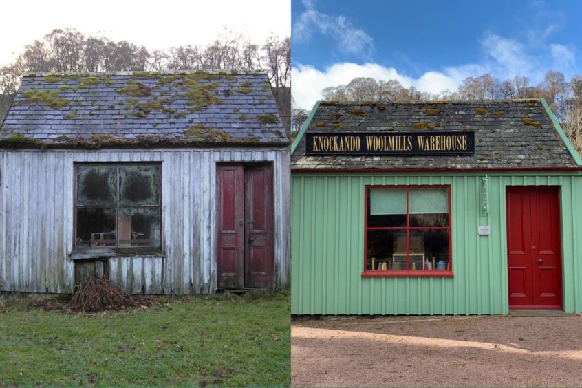 Knockando is an authentic Scottish woolen mill.