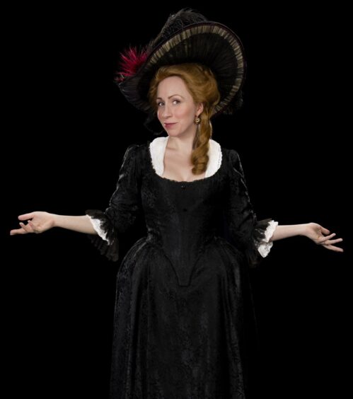 Rebecca Vaughan as Lady Susan. 