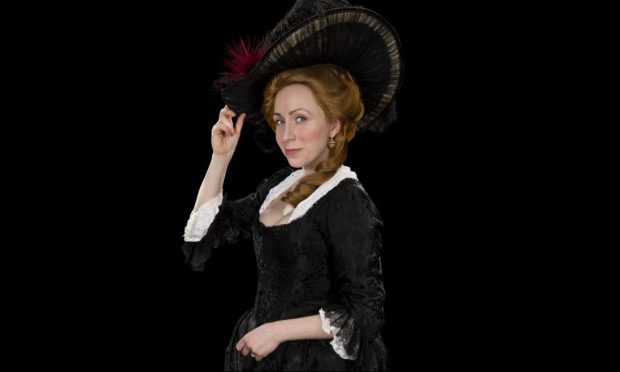 Rebecca Vaughan as Lady Susan in the solo production coming to Eden Court in Inverness.