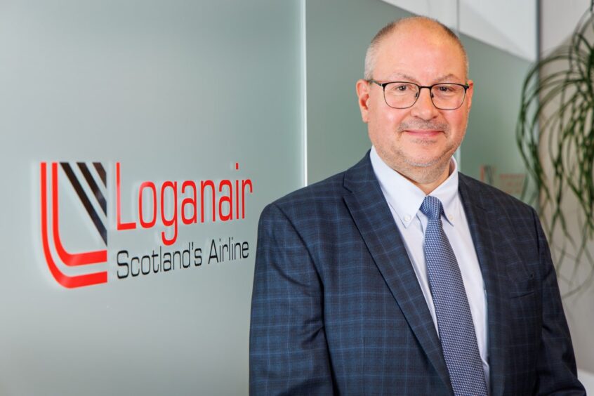Loganair chief executive Luke Farajallah.