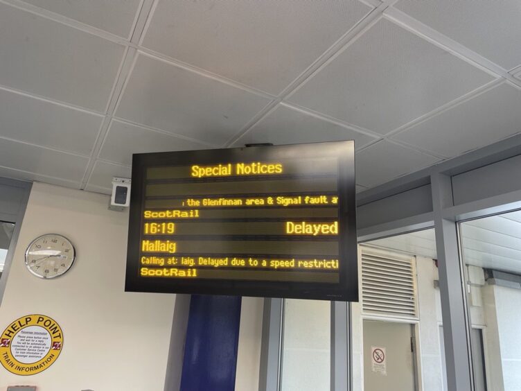 ScoRail train delays.
