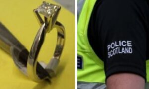 A diamond ring was taken during a break-in near Fort William.