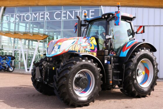 New Holland has launched this 1960s-inpsired tractor to mark 60 years of its Basildon site in Essex.