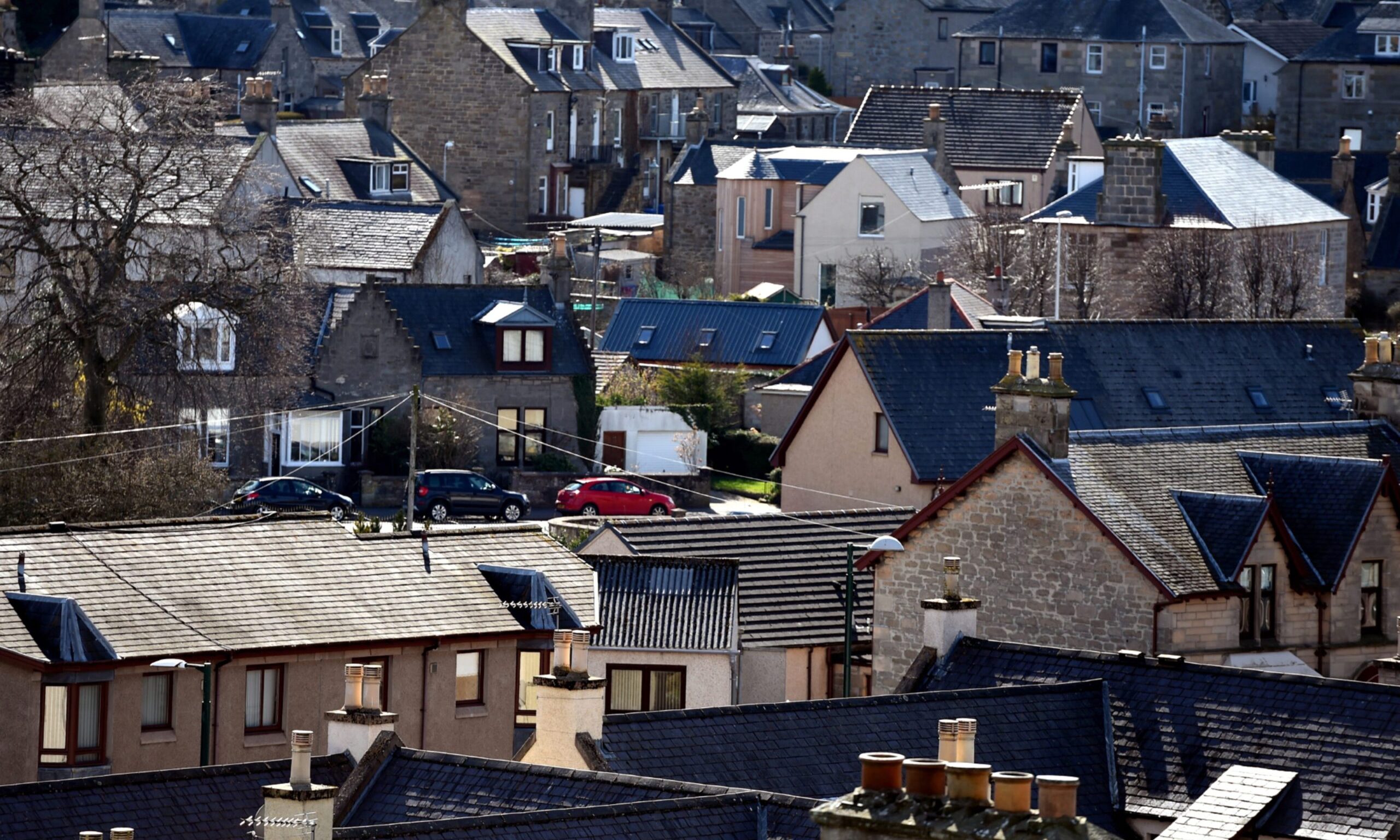 View of Elgin homes from Ladyhill. 