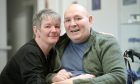 Davy  Duncan and his wife Helen will take part in the Loch Ness Marathon to raise money for the Oxygen Works. Image Sandy McCook/DC Thomson