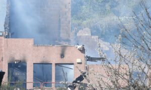 Fire at former nursing home in Clachnaharry, Inverness.