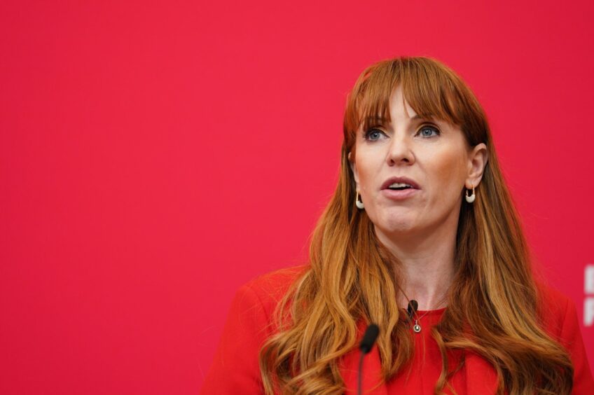 Labour deputy leader Angela Rayner during the Labour Party local elections campaign launch.