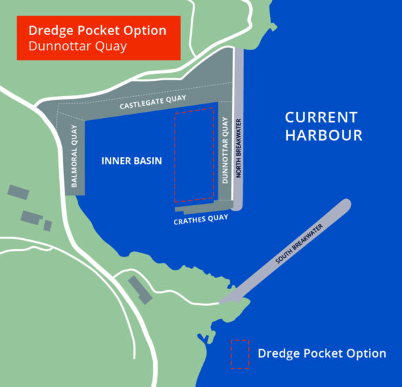 Illustration of South Harbour dredge project. 