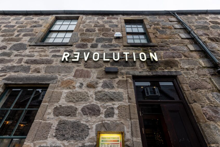 Aberdeen's Revolution bar.