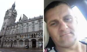 Stanislaw Wosinski admitted a series of charges involving his former partner at Aberdeen Sheriff Court. Images: DC Thomson/Facebook