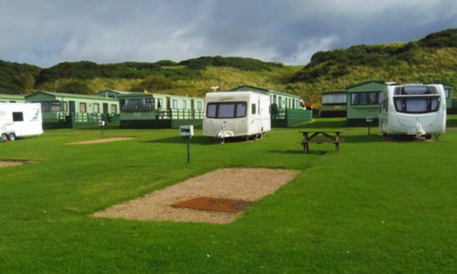 Google Maps image of Strathlene Caravan Park.