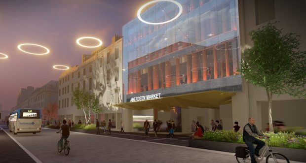 The council has previously shared a vision of how dazzling lighting effects could be draped over Union Street.