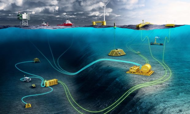 CGI of technology developed by offshore energy technology firm Verlume.