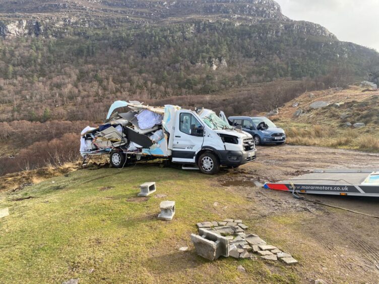 Motorhome away to be recovered