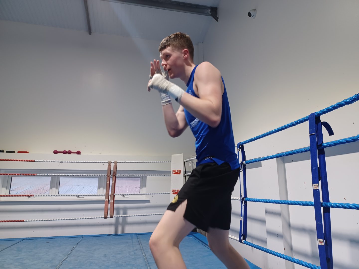 Aberdeen boxer Ben Bonner training at the Granite City ABC gym. 