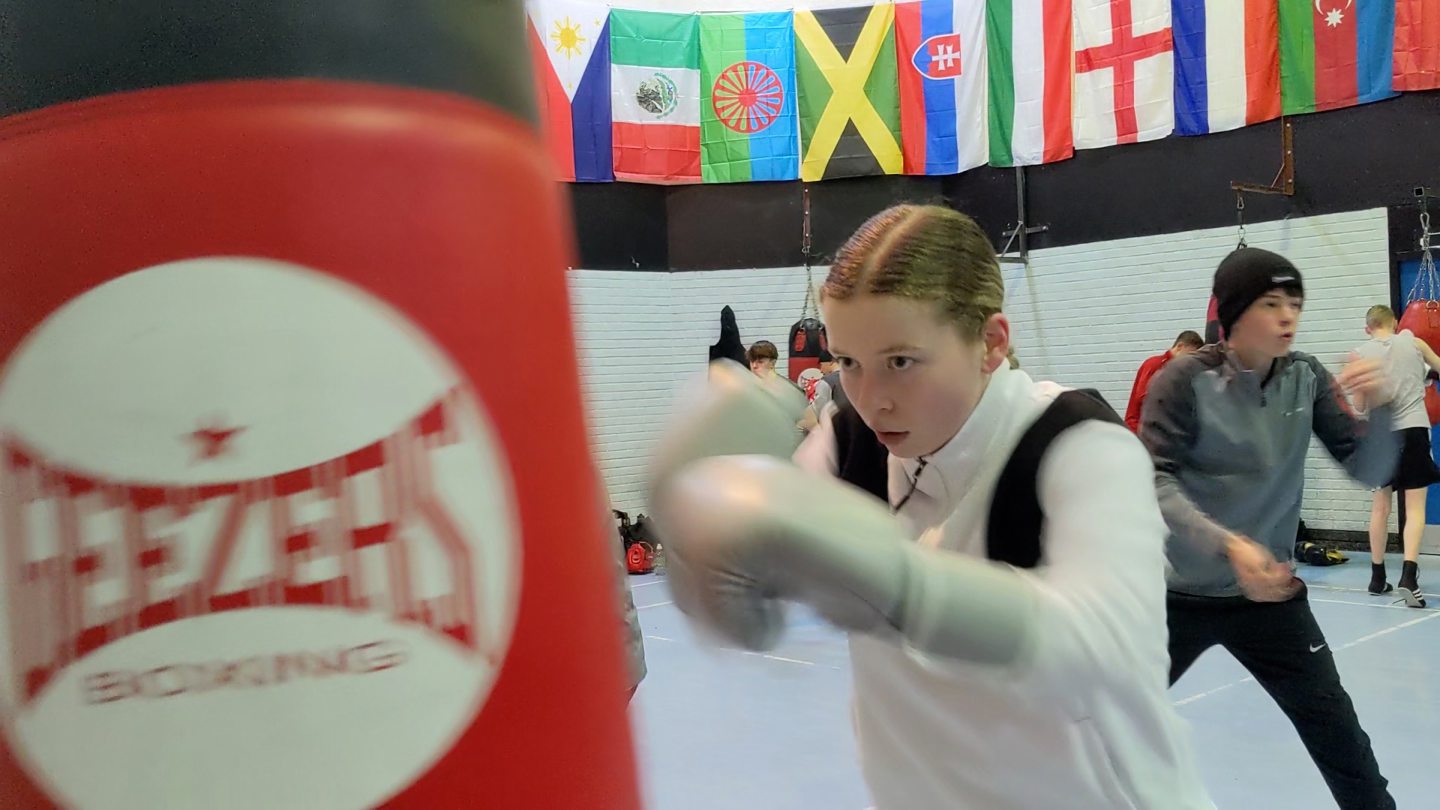 A training session at Cain Boxing Club. Image by Kath Flannery/DC Thomson 