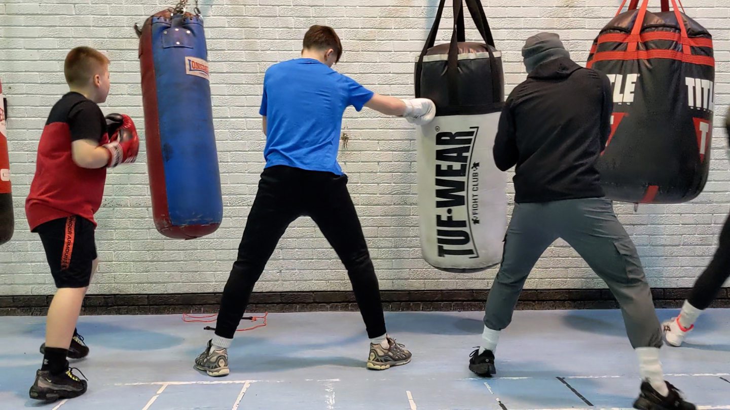 CAIN Boxing Club, fighters during a training session at Sheddocksley Community Centre. Image: Kath Flannery/ DC Thomson 