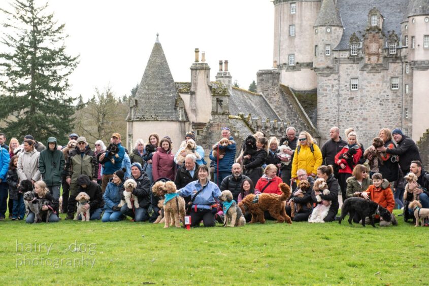 Doodle Dash group in front of Crathes Castle.