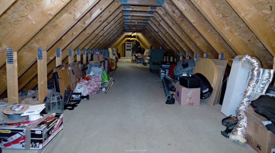 Bags of space to develop in the attic at Mybster Croft near Thurso.