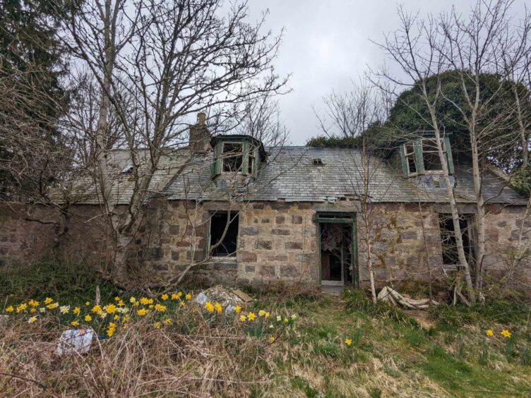 Derelict cottage near Keith's Tower. Image: Gayle Ritchie.