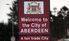 Welcome to Aberdeen sign.