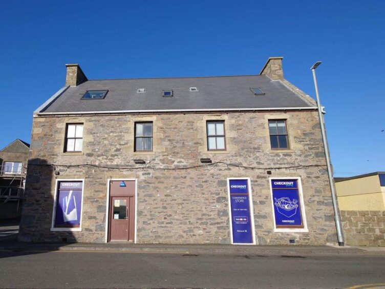 This wee store in "idyllic" Scalloway could be yours for £435,000. 