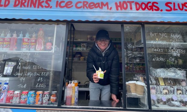 Laura Carmichael is serving up Mr Whippy for the Corran Ices van in Lochaber.