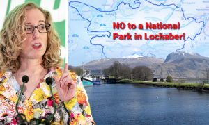 Lorna Slater visited Fort William as part of the national park process.