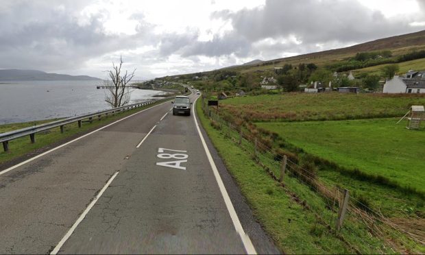 The crash occurred near the village of Sconser on Skye. Image: Google Maps.