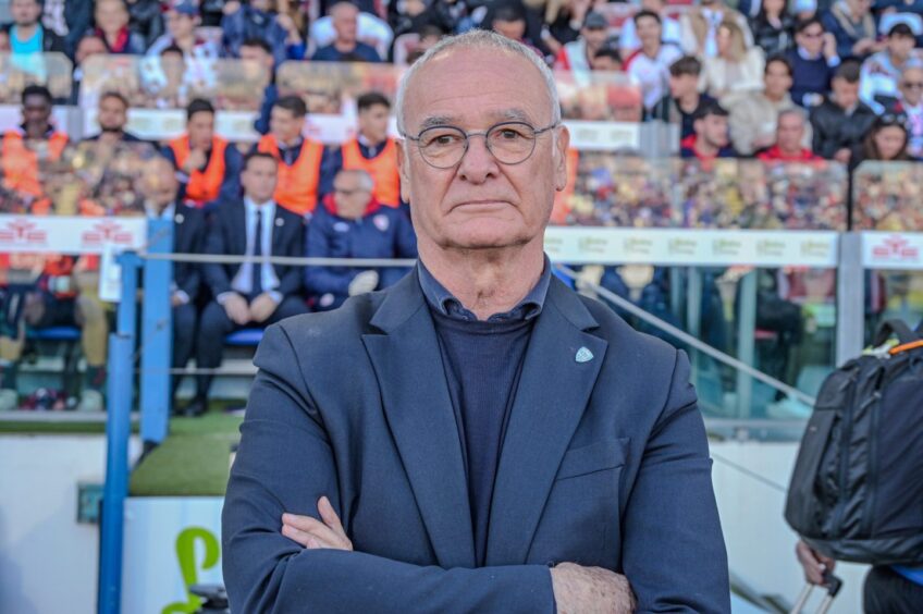 Cagliari coach Claudio Ranieri. 