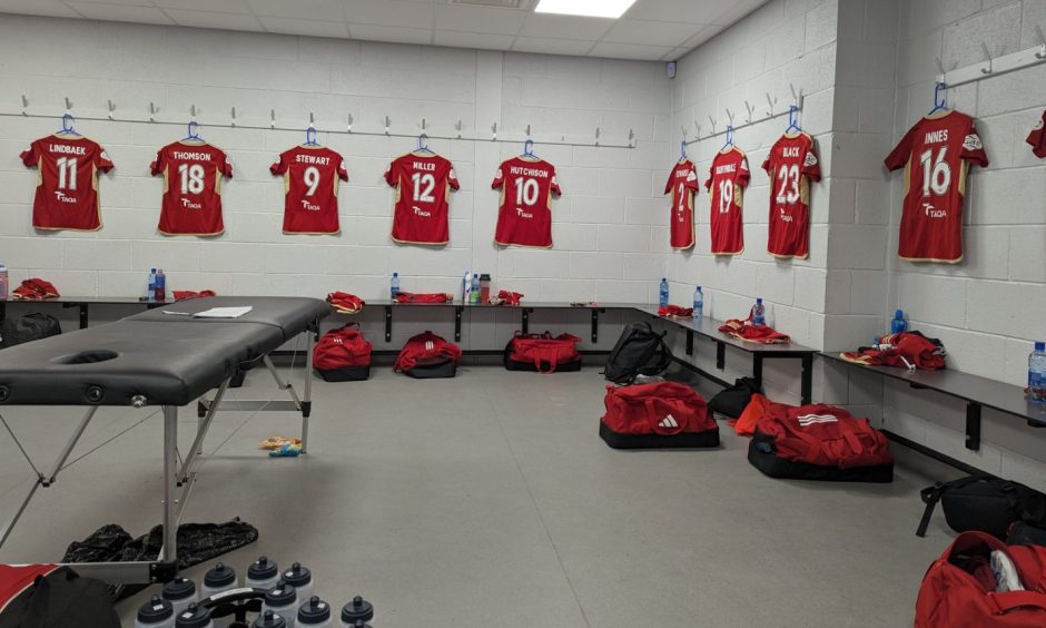 Aberdeen Women's changing room.