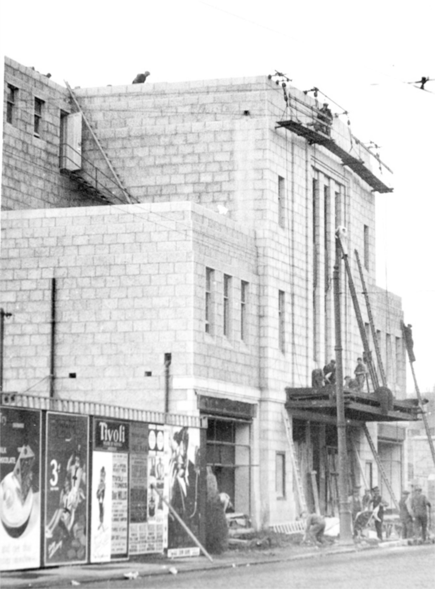 The Astoria Cinema under construction in Aberdeen in 1934. 