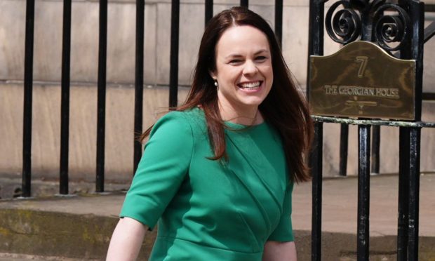 Kate Forbes entering Bute House on Wednesday afternoon. Image: Shutterstock.