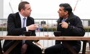 Douglas Ross and Rishi Sunak met in the Highlands last month when the snap election was called. Image: Stuart Wallace/Shutterstock