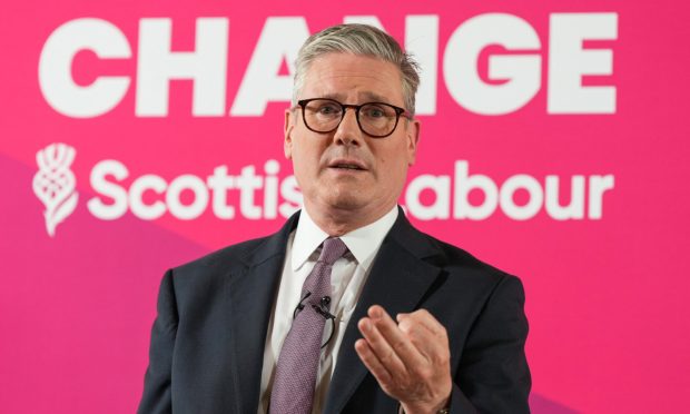 Mandatory Credit: Photo by Stuart Wallace/Shutterstock (14516112ek)
Keir Starmer
Labour's six steps for change launch, Beacon Arts Centre, Greenock, Scotland, UK - 31 May 2024
Keir Starmer, Leader of the Labour Party, Anas Sarwar, Scottish Labour Leader and Angela Rayner, Labour's Deputy Leader, launch Labour's six steps for change - Labour's doorstep offer to Scots. At a major set piece event, Keir Starmer outlines Labour's offer to Scotland. He will say that after 17 years of SNP failure and 14 years of Tory chaos, Scotland is crying out for change. Starmer, Sarwar and Rayner is joined by Ed Miliband, Labour's Shadow Energy Security and Net Zero Secretary and Ian Murray, Labour's Shadow Scotland Secretary. Keir Starmer will promise that each of the six steps would be a serious change, not a short-term sticking plaster solution. Each would be fully costed and funded and make a difference to the lives of working people.