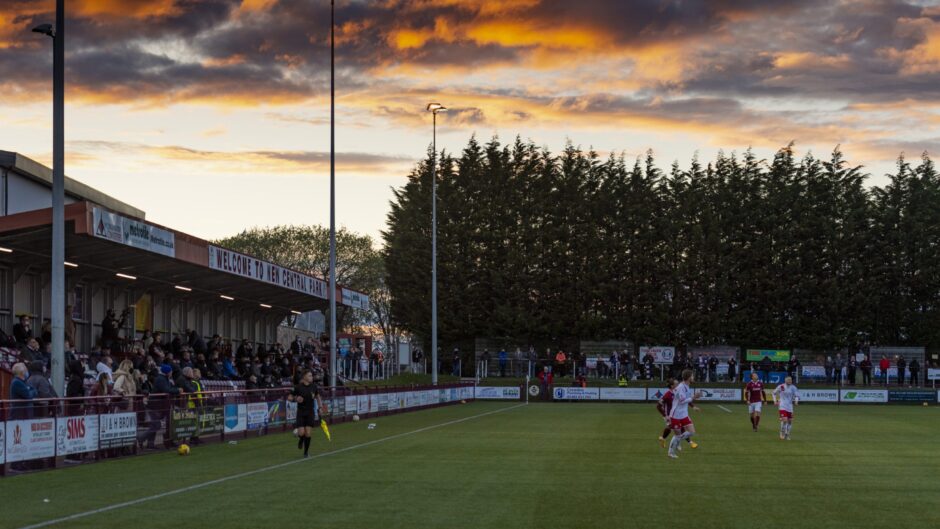 A general view of Kelty Hearts' New Central Park.