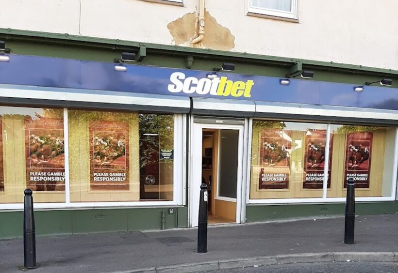 Exterior of Scotbet shop in Edinburgh.