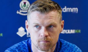 Inverness Caledonian Thistle striker and assistant manager at a media conference at the Caledonian Stadium, Inverness.