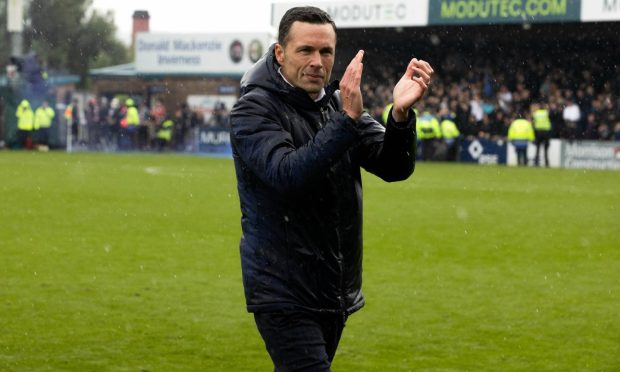 Don Cowie after leading Ross County to Premiership safety. Image: SNS