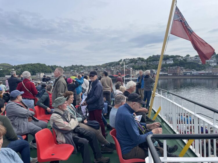 Lots of photos being taken on the Isle of Mull Ferry, but no onw spotted Jamie Dornan.