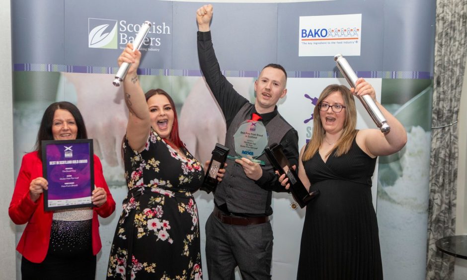 The Bread Guy team celebrating at Scottish Baker of the Year Awards.