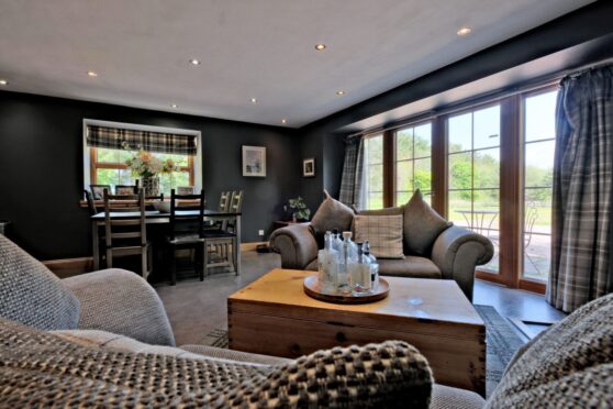 Torries Croft near Alford, Aberdeenshire, is both luxurious and cosy.