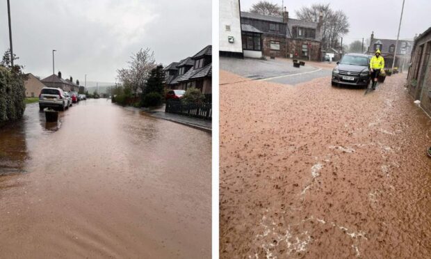 Storm Babet left many homes without power as floods hit the region. Image: Annette Cameron/DC Thomson.