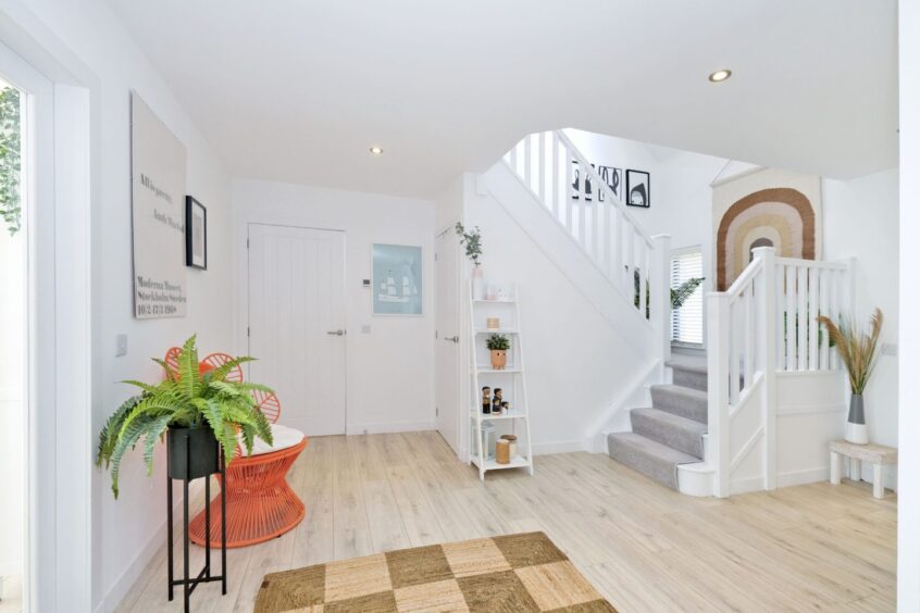 Bright entrance hallway at Whitewood.