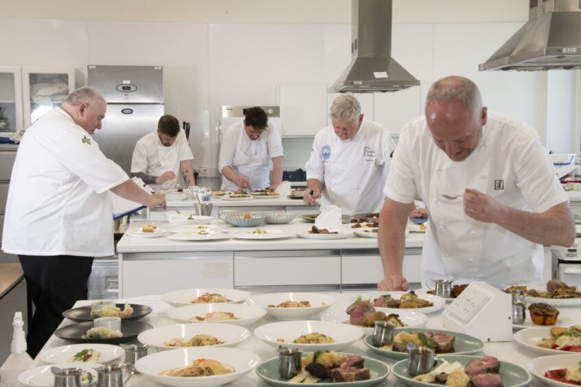 Judging for North East of Scotland Chef of the Year