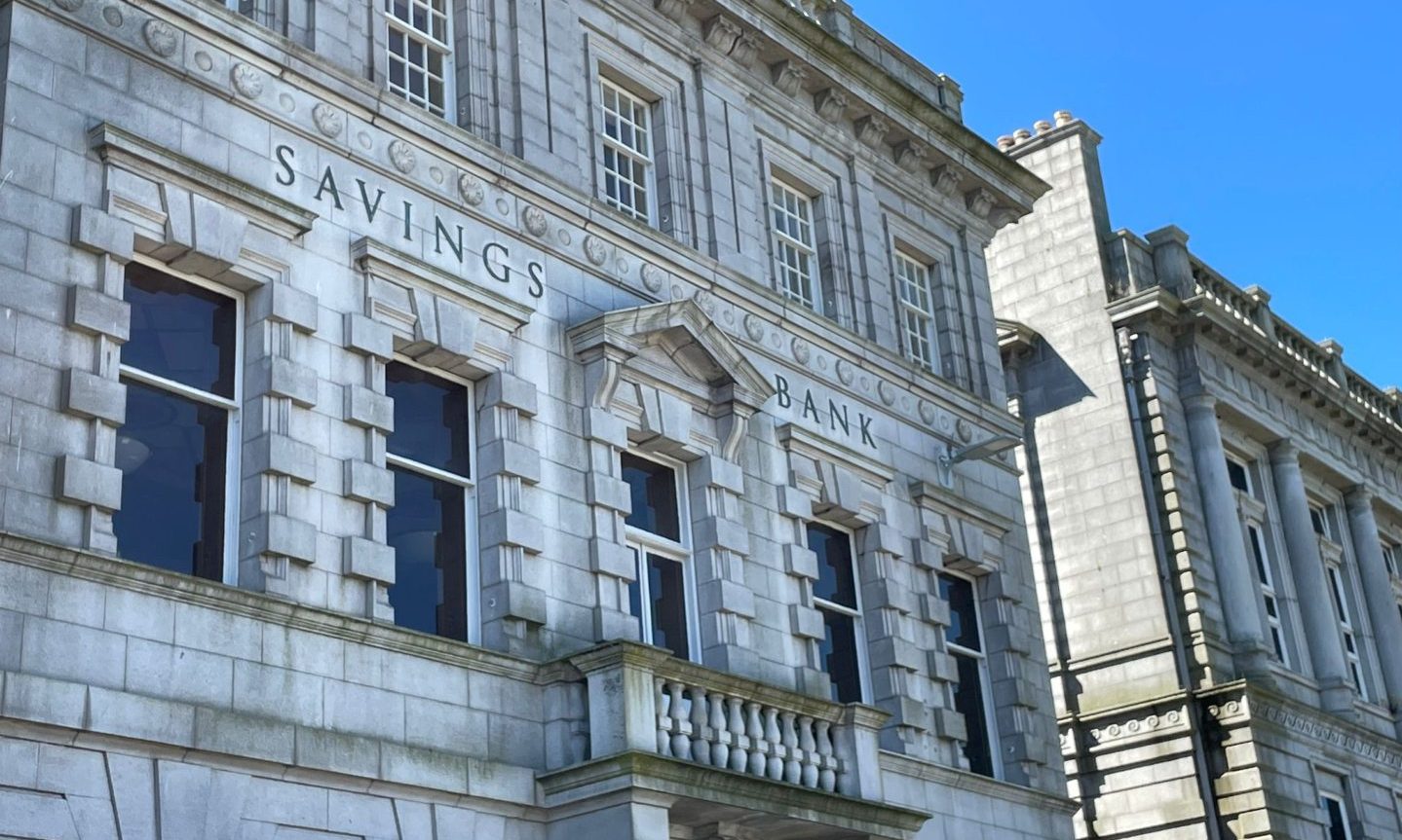 Exterior of TSB building on Union Terrace, Aberdeen.