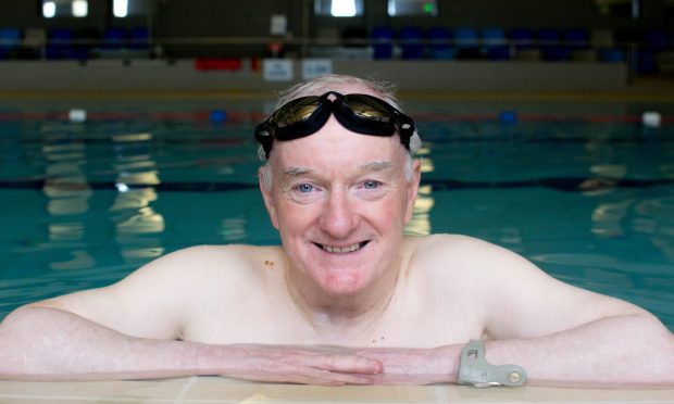 Allan Lovie, 68, is learning how to swim at the age of 68. Image: Scottish Swimming